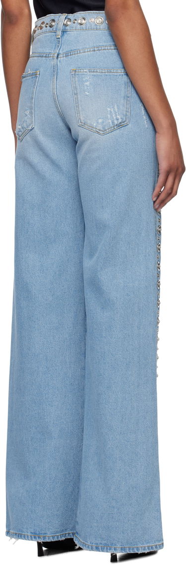 Džínsy Coperni Coperni Studded Wide Leg Jeans Modrá | COPP95STF2008, 2