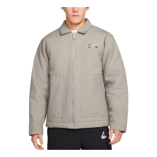 Bunda Jordan Jordan Alphabet Print Zip Jacket Šedá | DJ0239-016, 0