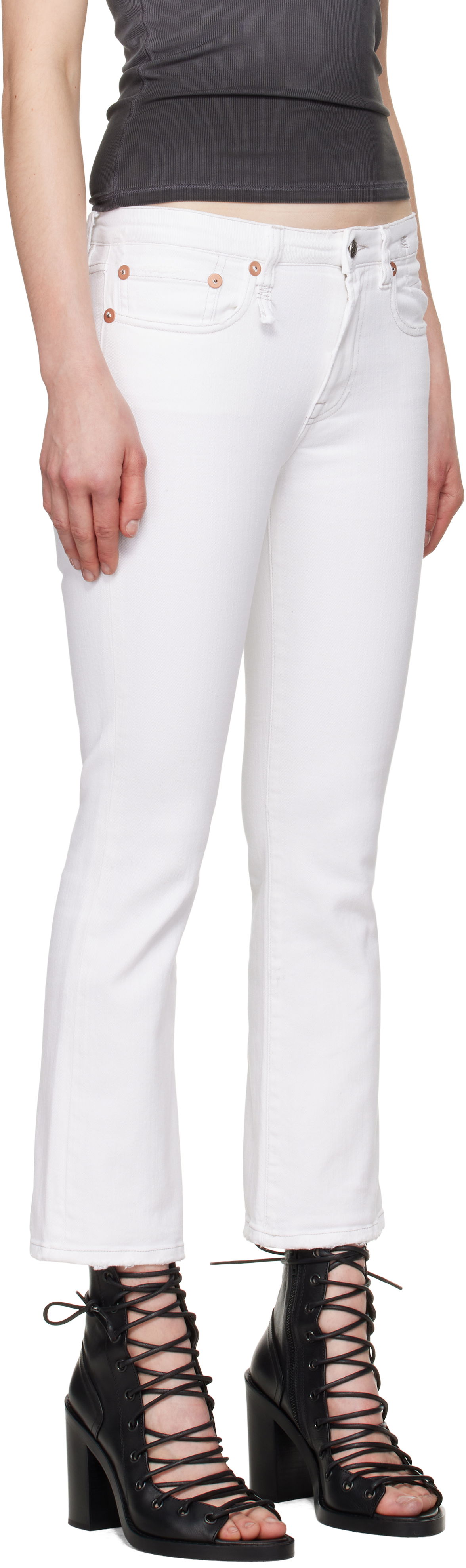 Džínsy R13 R13 Kick Fit Jeans Biela | R13W0009-895A, 1