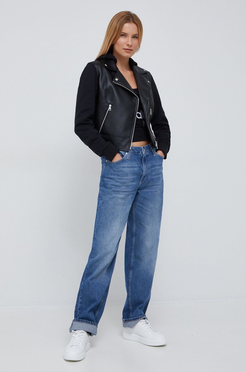 Bunda CALVIN KLEIN Ramoneska Jacket Čierna | J20J218957.9BYY, 0