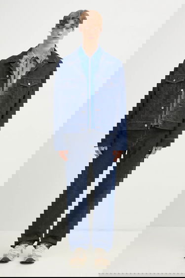 Bunda Maison Margiela Denim Jacket with Contrast Stitching Modrá | SH0AM0038, 7