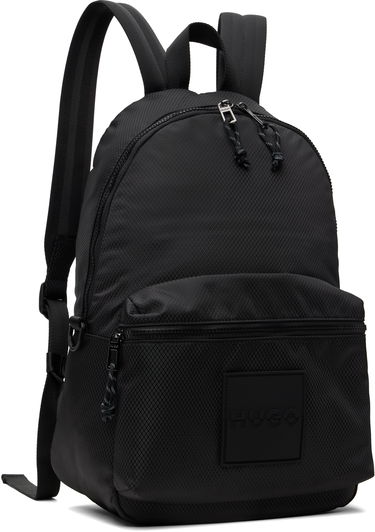 Batoh BOSS HUGO Ripstop Backpack with Logo Patch Čierna | 50551793, 2
