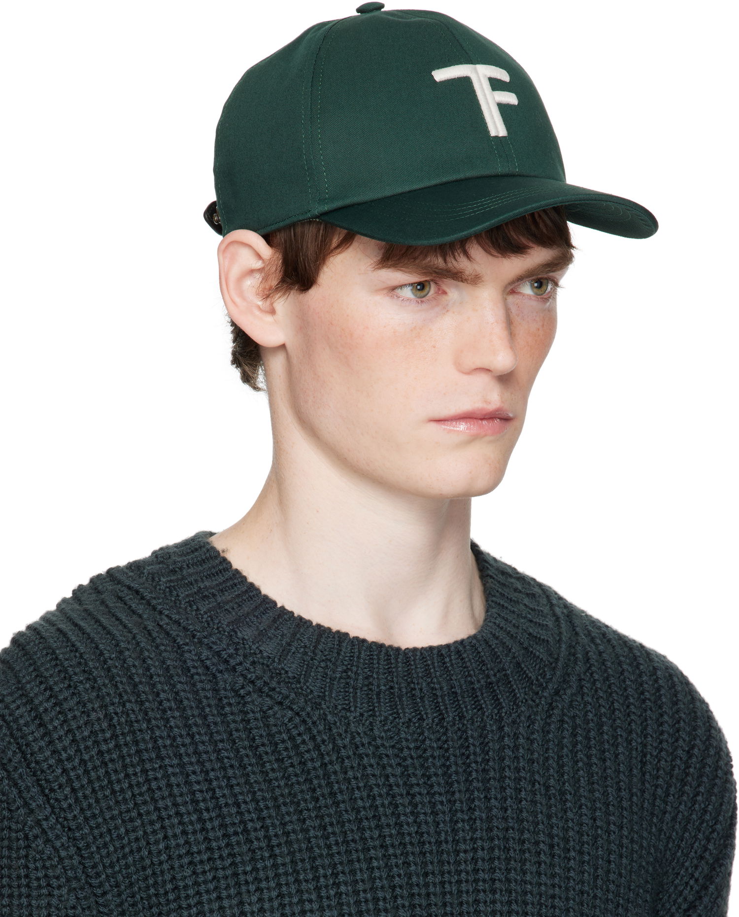 Šiltovka Tom Ford TOM FORD Brushed Cotton Baseball Cap Zelené | MH004-TCN057G, 1