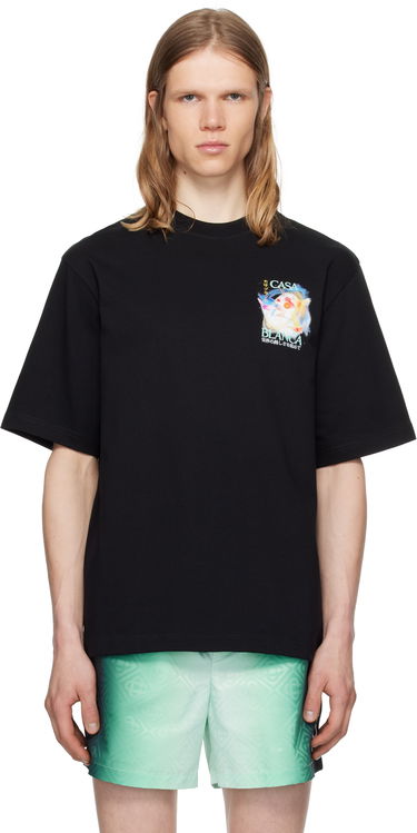 Tričko Casablanca Casablanca Galactic Connection Graphic T-Shirt Čierna | MPF25-JTS-044-05, 0
