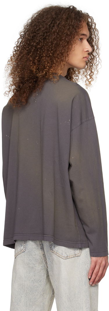 Tričko We11done We11done Faded Long Sleeve T-Shirt Šedá | WD-TT0-24-752-U-CH, 2