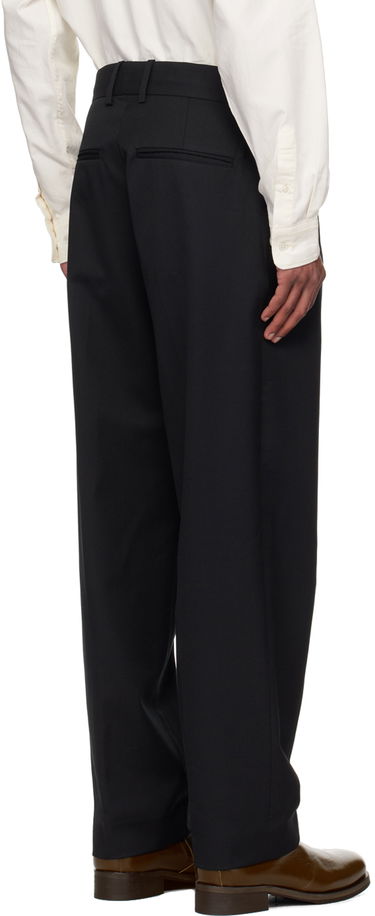 Nohavice Drôle de Monsieur Drole de Monsieur Le Pantalon Golfeur Pleated Trousers Čierna | PERM-BP165-PL127-BL, 2