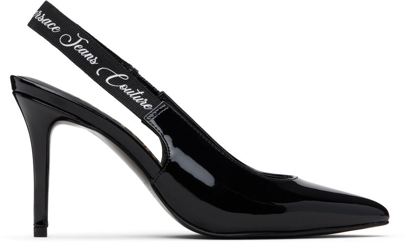 Starostlivosť o obuv Versace Versace Jeans Couture Scarlett Slingback Mid Heels Čierna | E79VA3S52_EZS859