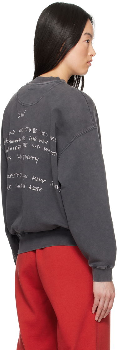 Mikina Anine Bing Anine Bing Jaci Lyrics Sweatshirt Šedá | A-08-10904-WBL1, 2