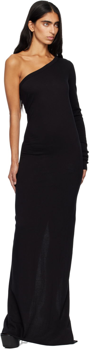 Šaty Rick Owens DRKSHDW Concordians Ziggy One-Shoulder Maxi Dress Čierna | DS02E7511 RN, 3
