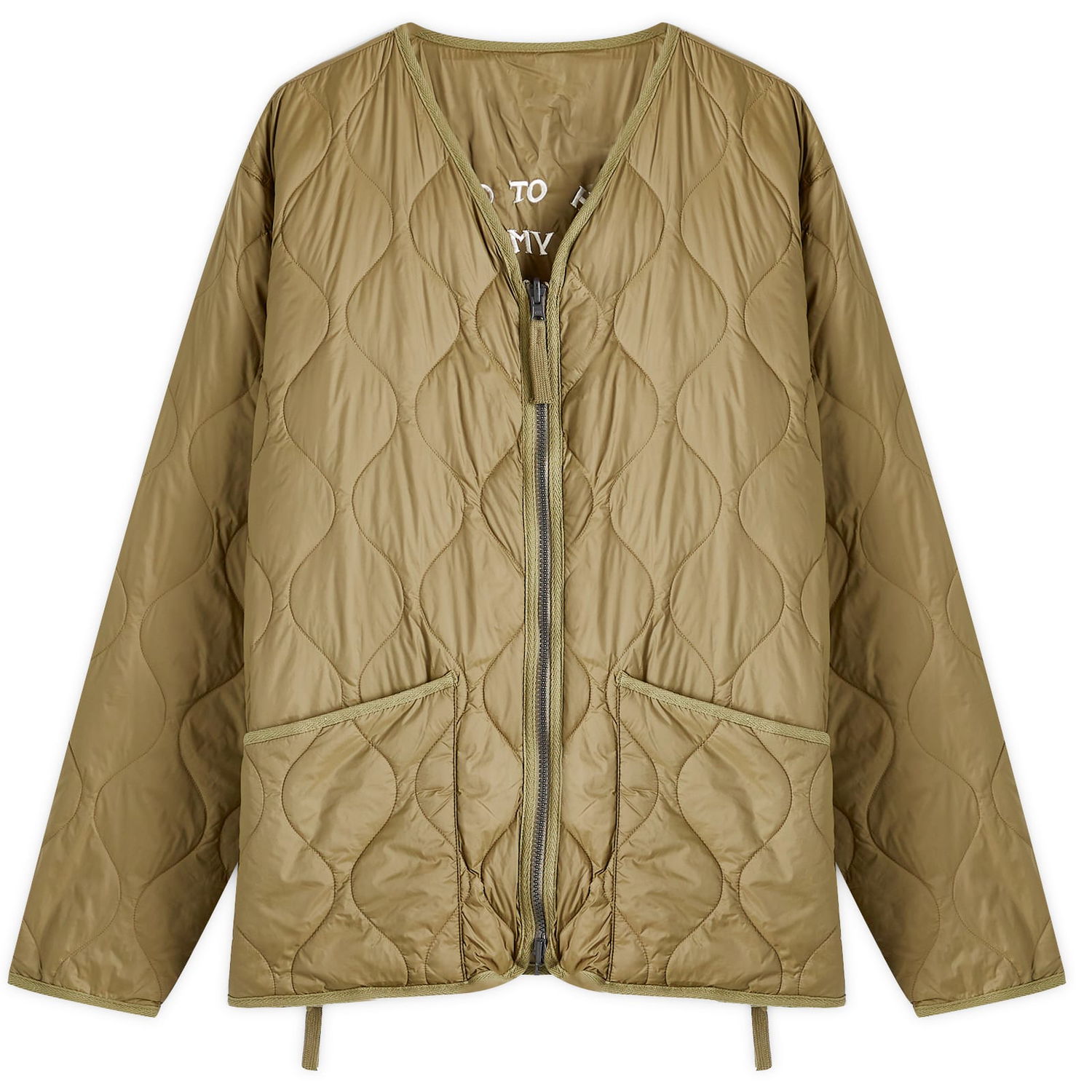 Prešívaná bunda TAION Reversible Down Jacket Zelené | TAION-JK04JS-OLV, 0