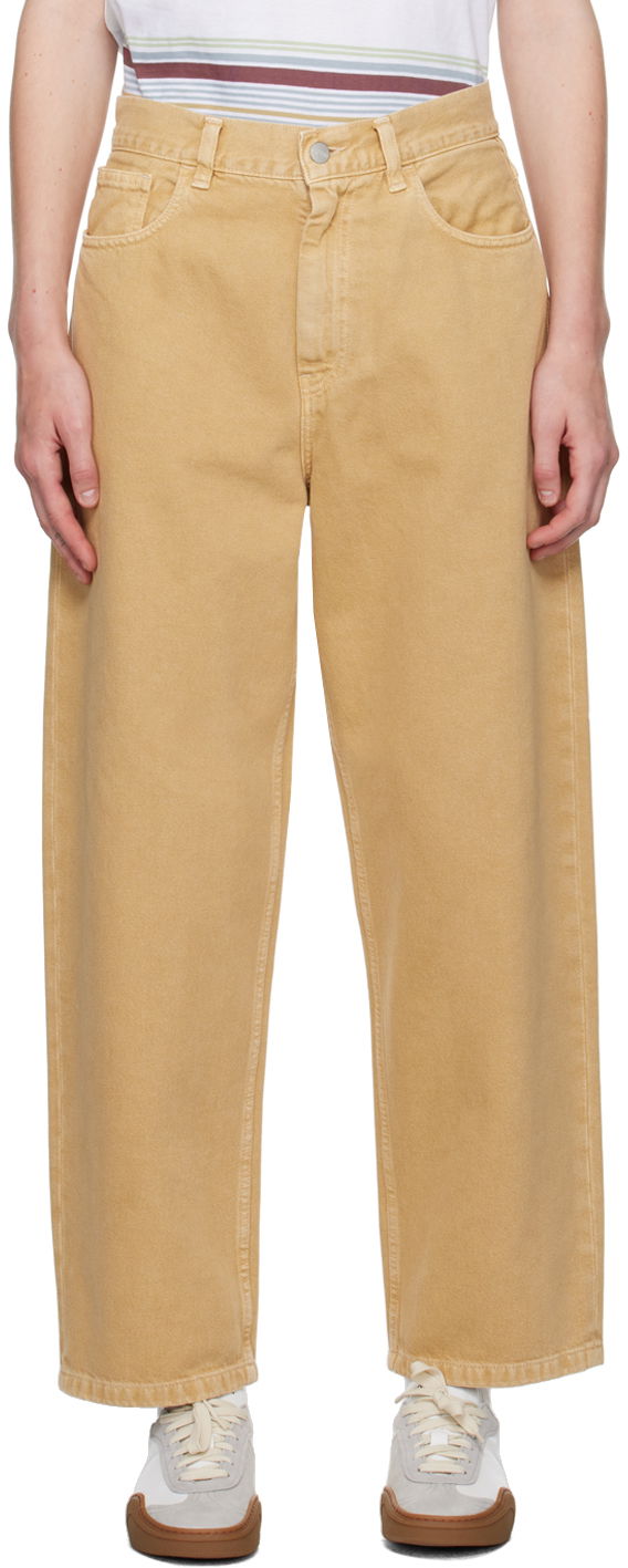 Džínsy Carhartt WIP Relaxed Fit Jeans Béžová | I033746 1YH4J, 0