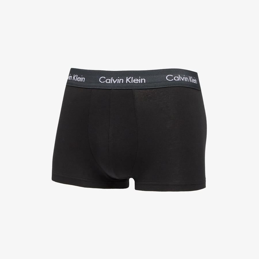 Boxerky CALVIN KLEIN Cotton Stretch Low Rise Trunk 3 Pack Čierna | U2664G CA9, 1