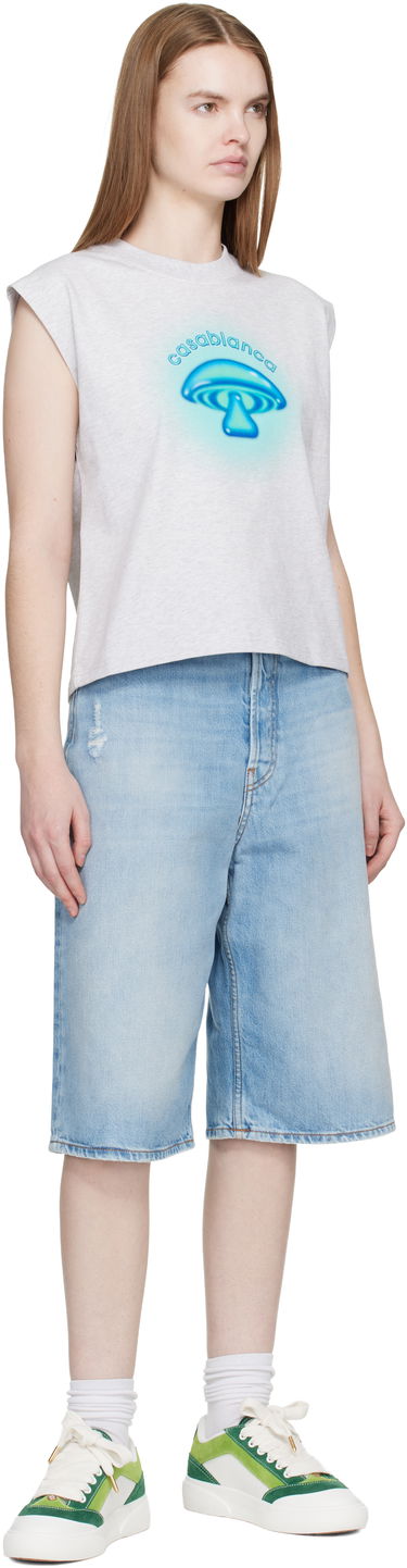 Tielko Casablanca Casablanca Airbrush Mushroom Tank Top Šedá | W-SP26-JTS-058-01, 3