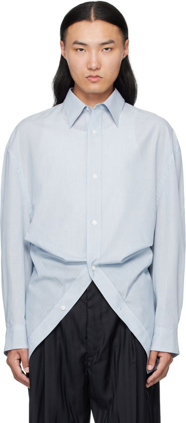 Košeľa HED MAYNER Hed Mayner Modified Shirt Modrá | HMMB60013A-HB166, 0