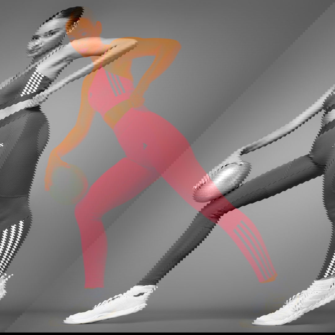 Legíny adidas Performance Hyperglam Full-Length Tights Červená | JE8821, 0