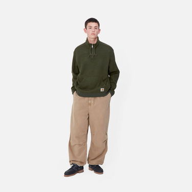 Mikina Carhartt WIP Half Zip Fleece Sweatshirt Zelené | I033990_9, 2