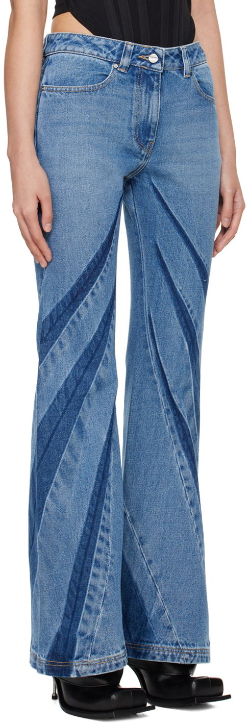 Džínsy Dion Lee Darted Bootcut Jeans Modrá | A2328PS24, 1