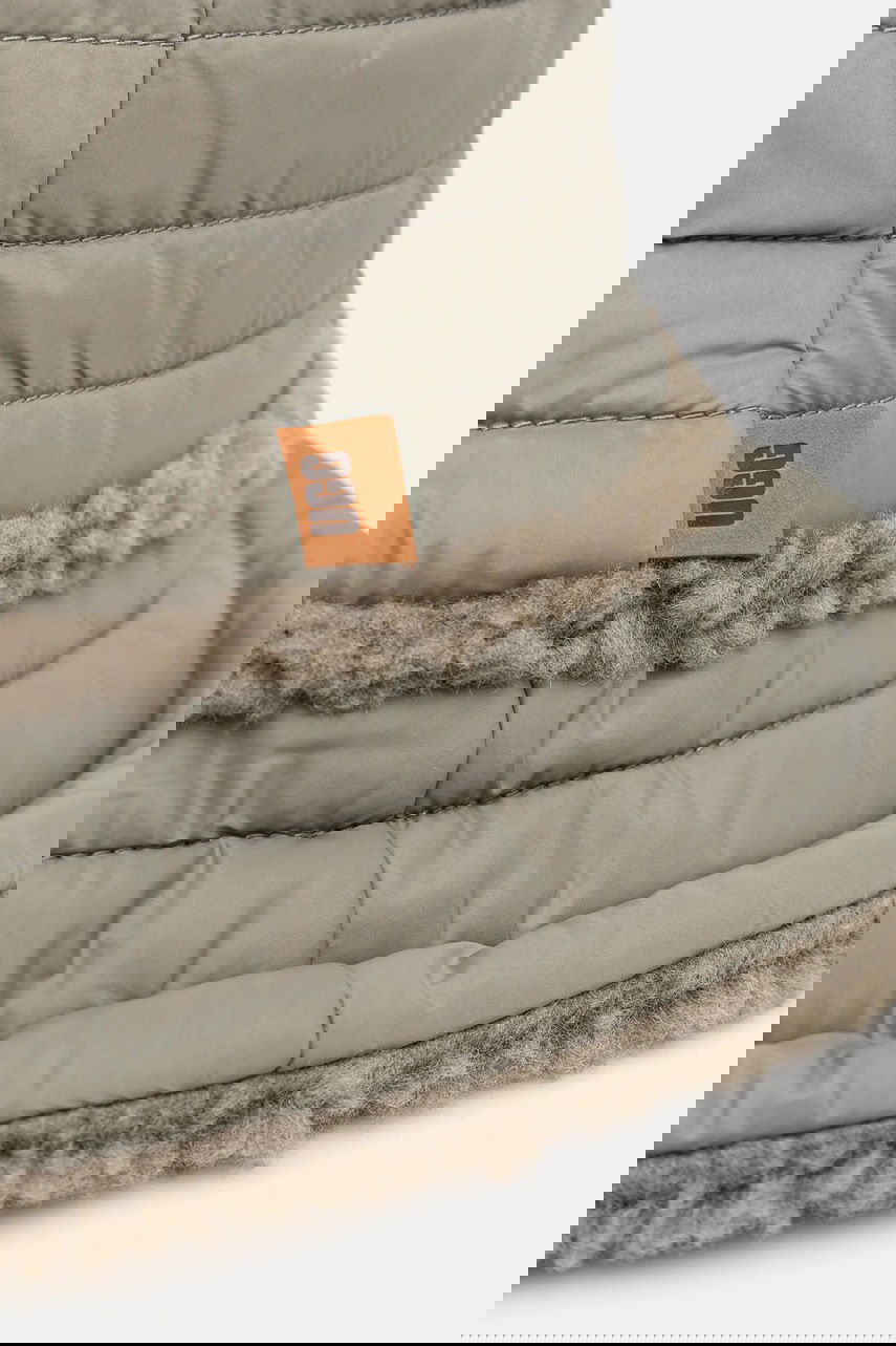 Klobúk UGG Reversible Puffer Bucket Hat with Sherpa Trim Šedá | 101018, 1