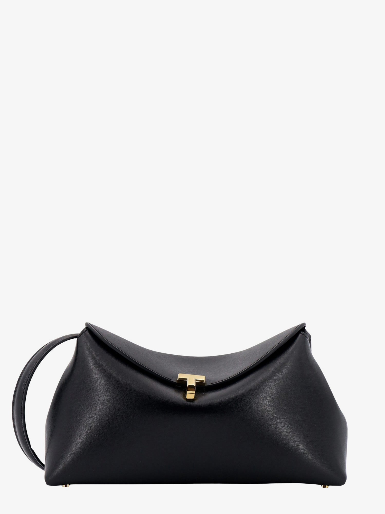 Taška cez rameno TOTEME Lock Shoulder Bag Čierna | 234WLGBG419LE0025001, 0