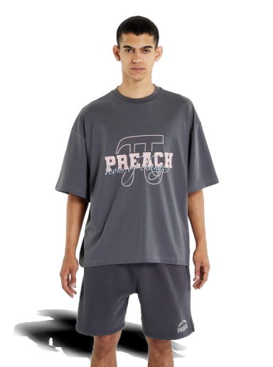 Tričko PREACH Varsity T-shirt Šedá | 206301 7353