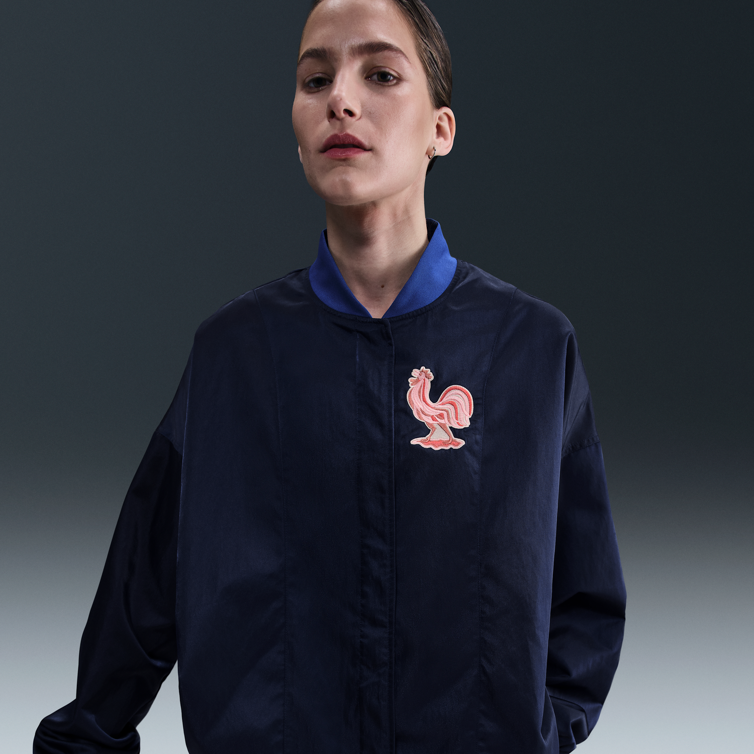 Bomber bunda Nike Nike Air Woven FFF Bomber Jacket Navy | HF5142-492, 0