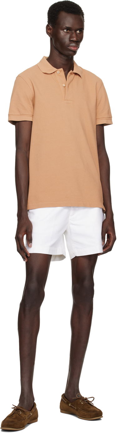 Šortky Tom Ford TOM FORD Cotton Satin Tailored Shorts Biela | SSL002-FMC171S25, 3