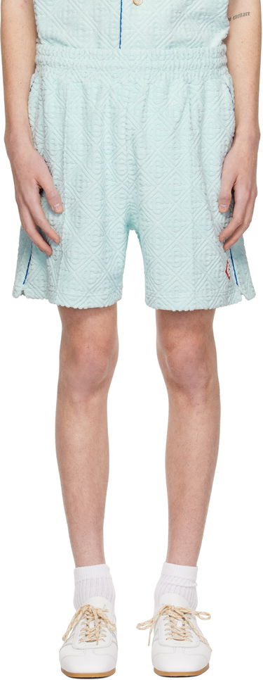 Šortky Casablanca Monogram Towelling Shorts Modrá | MPS25-JTR-113-01, 0