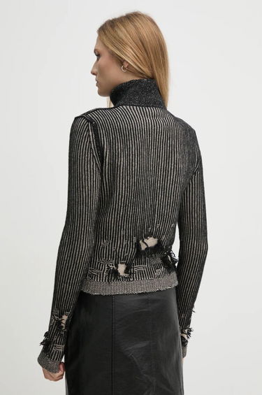 Sveter Maison Margiela Zipped Turtleneck Jacket Fialová | S62AN0133 M13076, 2