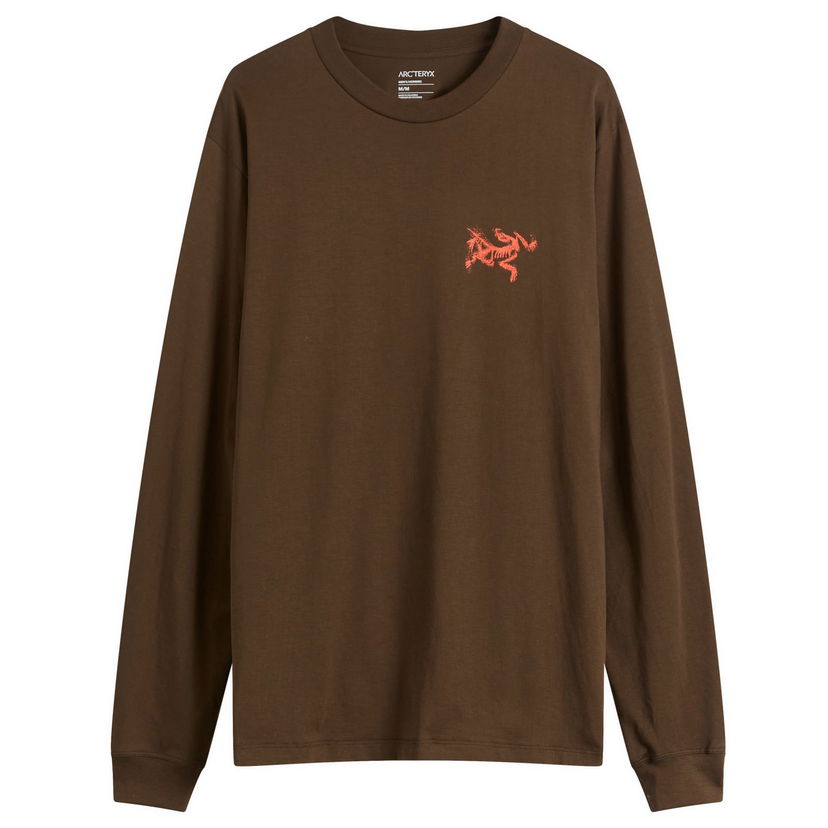 Tričko Arcteryx Kragg SL Bird Tile LS T-Shirt Hnedá | X000009537-022412