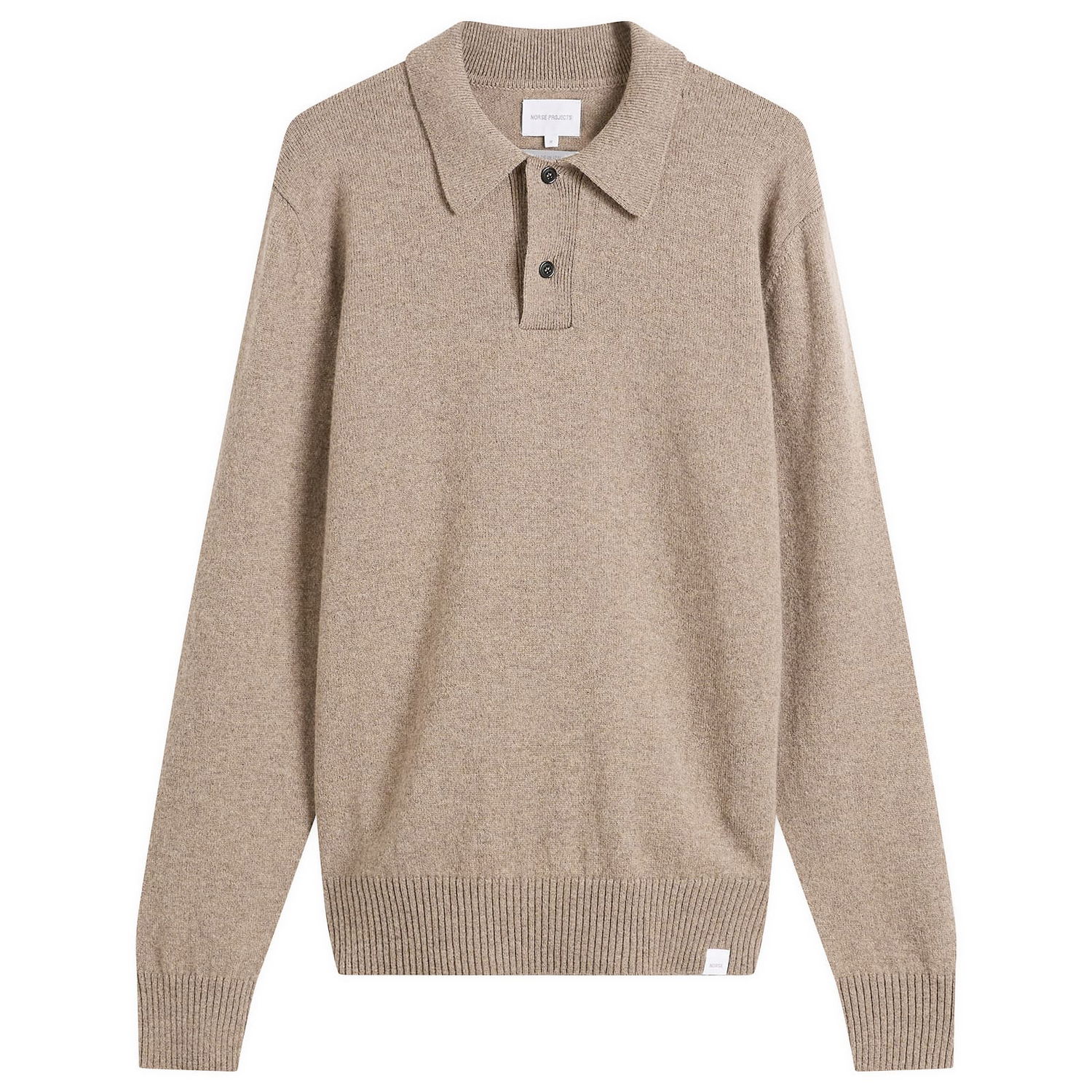 Polo tričko NORSE PROJECTS Standard Merino Lambswool Polo Béžová | N45-0621-2053, 0