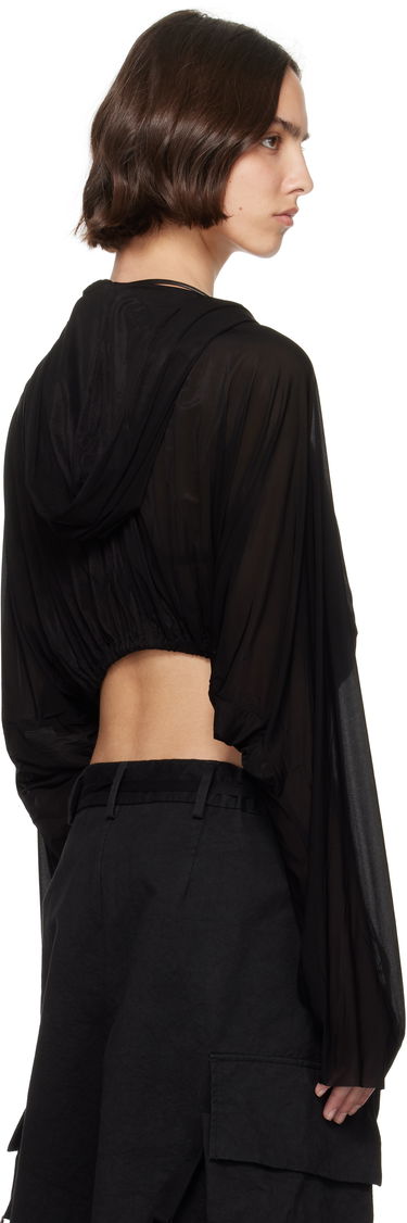 Sveter Rick Owens Rick Owens Cropped Hooded Tunic Top Čierna | RO01E7278 BZ, 2