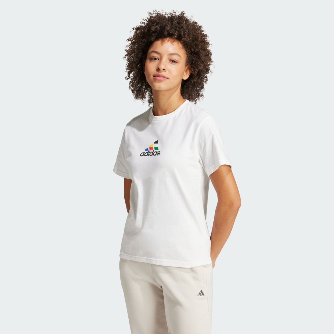Tričko adidas Performance House of Tiro Nations Graphic Tee Biela | IW5170, 0
