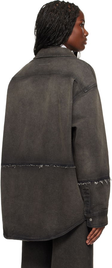 Košeľa Maison Margiela MM6 Maison Margiela Long-Sleeved Reconstructed Denim Shirt Čierna | SH2DT0009 S30848, 2