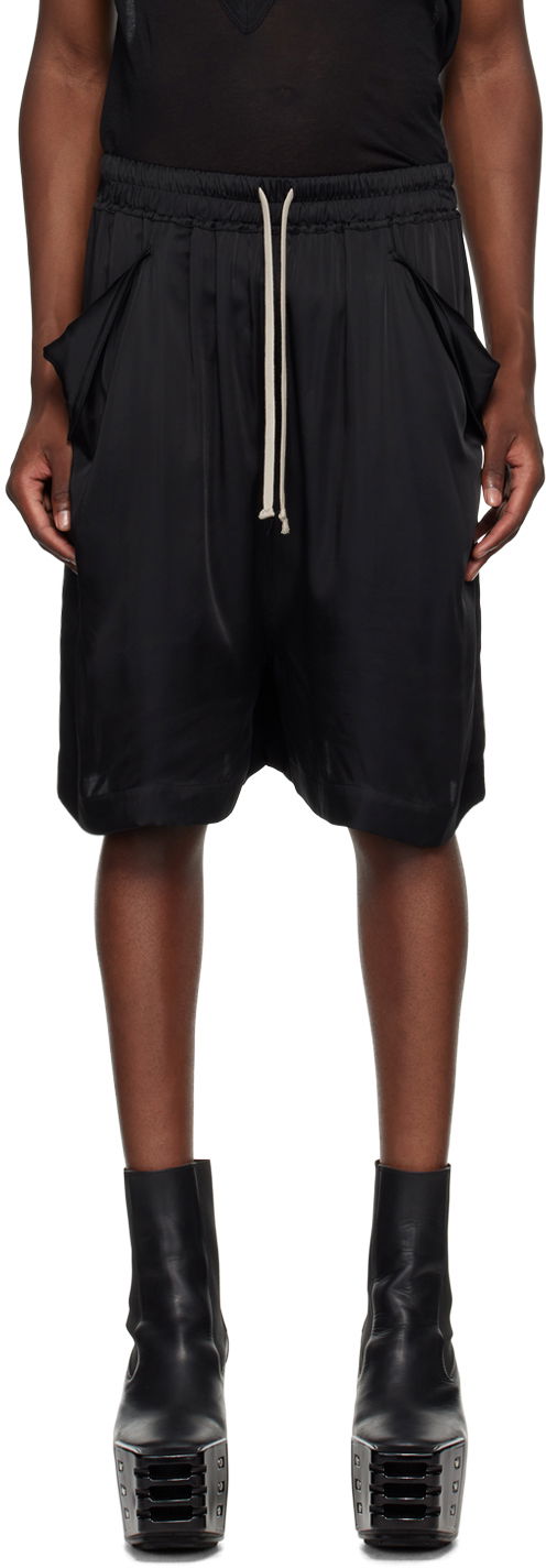 Šortky Rick Owens Porterville Lido Silk Shorts Čierna | RU02D6399 SCH, 0