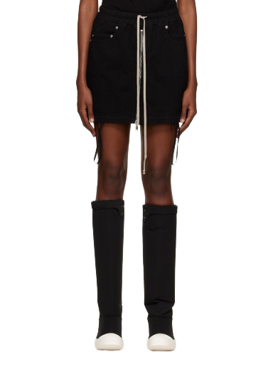 Sukňa Rick Owens DRKSHDW Drawstring Miniskirt Čierna | DS02B4345 RIG