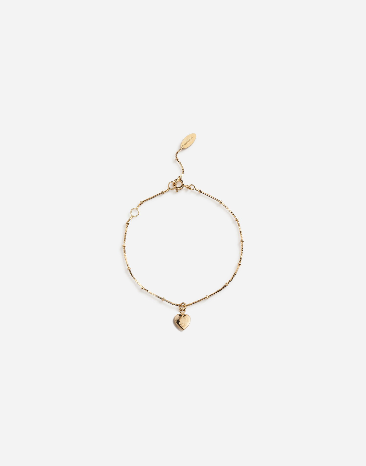 Náramok Dolce & Gabbana Dolce & Gabbana Gold Metal Heart Charm Bracelet Metalická | WBEJ4GW0001ZOO00, 0