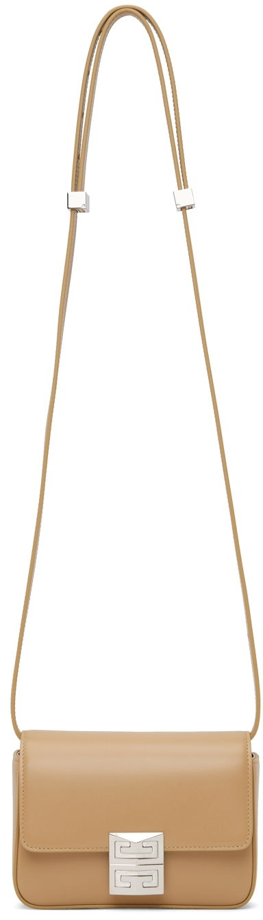 Taška cez rameno Givenchy Small 4G Leather Shoulder Bag Béžová | BB50HDB15S, 0
