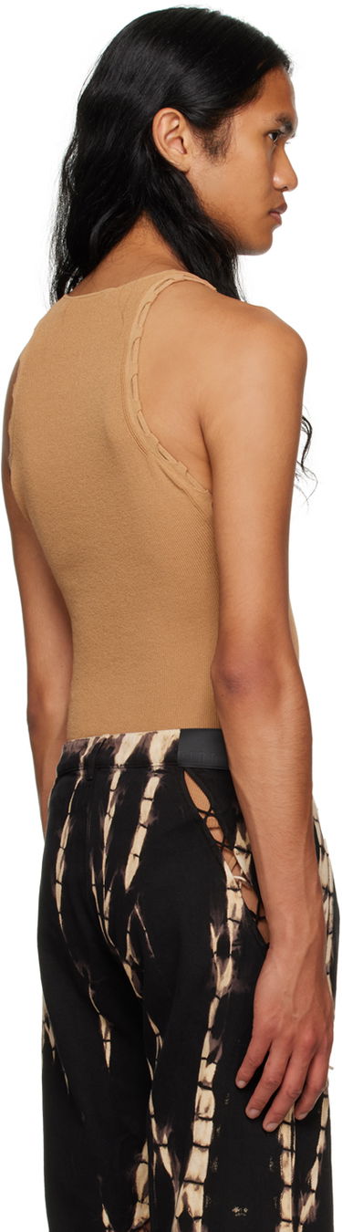 Tielko Dion Lee Ribbed Tank Top Hnedá | C7224F23, 2