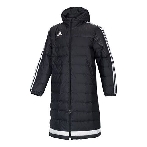 Kabáty adidas Originals Tiro 15 Long Hooded Down Jacket Čierna | AA6885