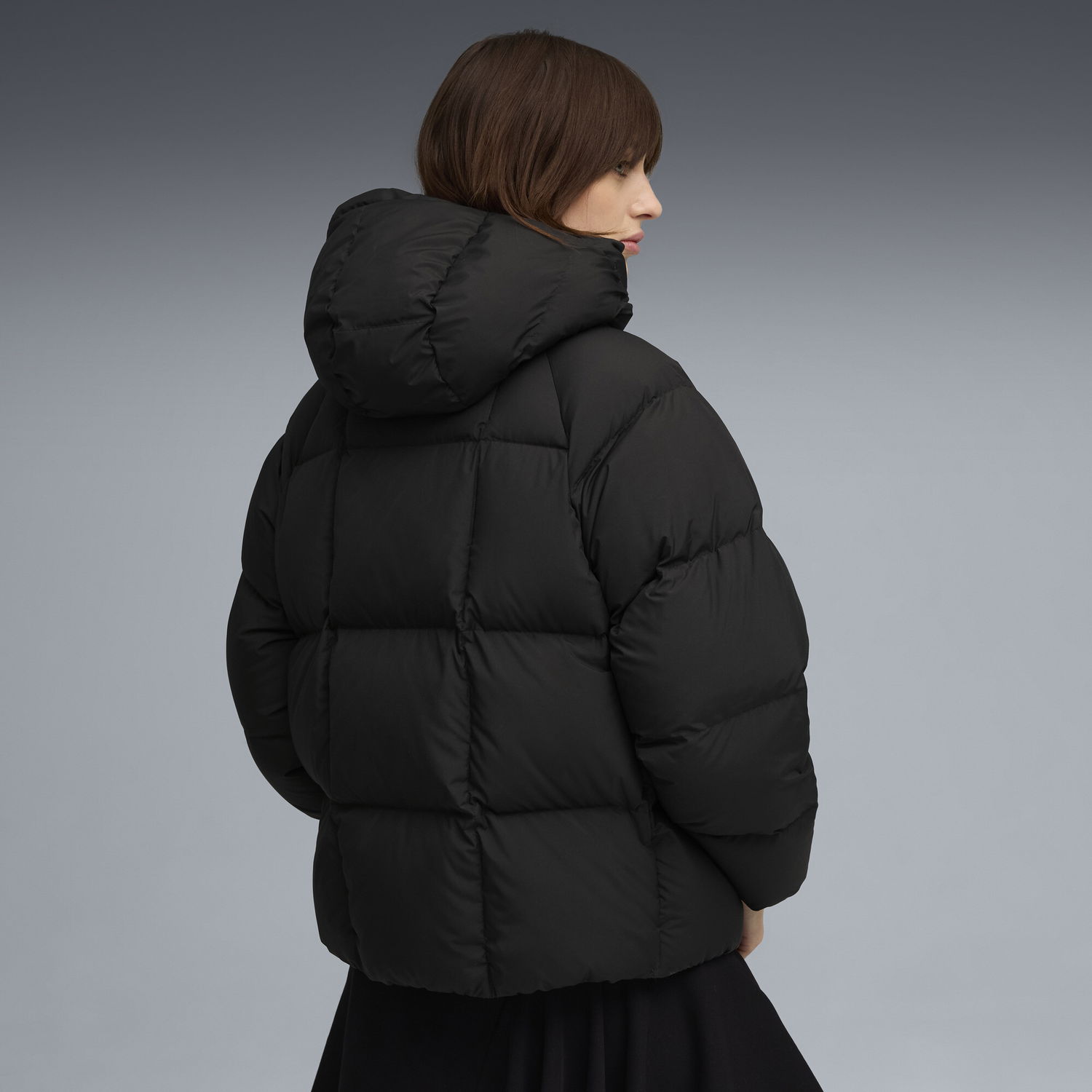 Prešívaná bunda Puma Hooded Padded Down Jacket Čierna | 688392_01, 1