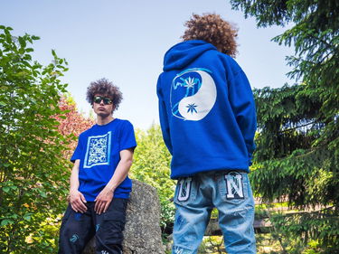 Mikina Under Native Taijitu Draws Hoodie *RARE* Modrá | UN6, 4
