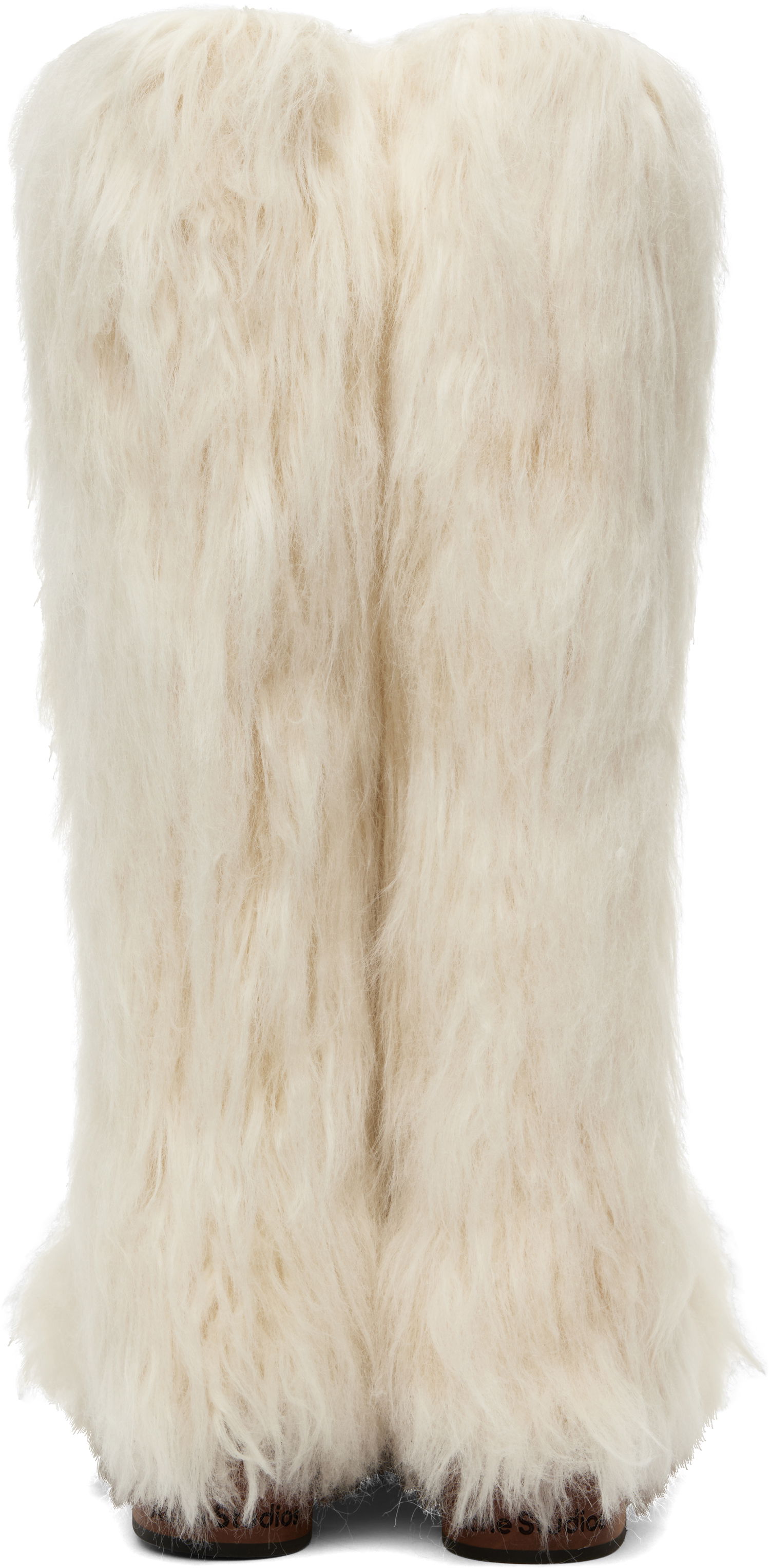 Oblečenie Acne Studios Acne Studios Furry Clog Boots Biela | AD0788-, 1