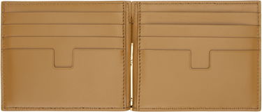 Peňaženka Tom Ford Tom Ford Nubuck Money Clip Wallet Béžová | Y0231-LCL449G, 2