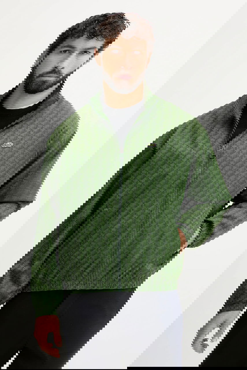 Vetrovka Lacoste Monogram Windbreaker Jacket Zelené | BH8902, 0