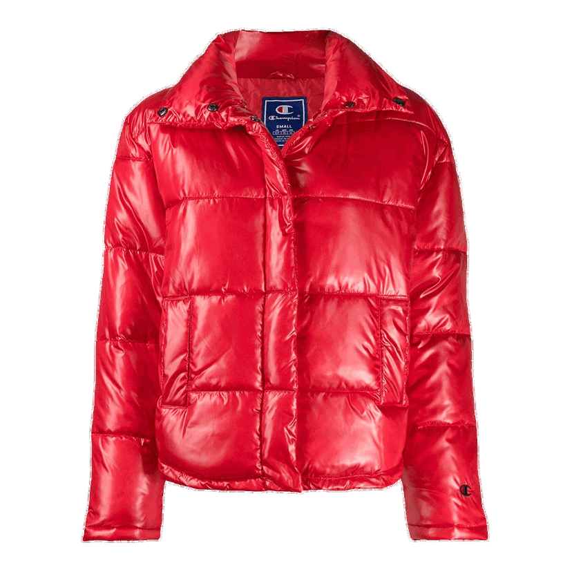 Prešívaná bunda Champion Shiny Puffer Jacket Červená | 112344-PS118