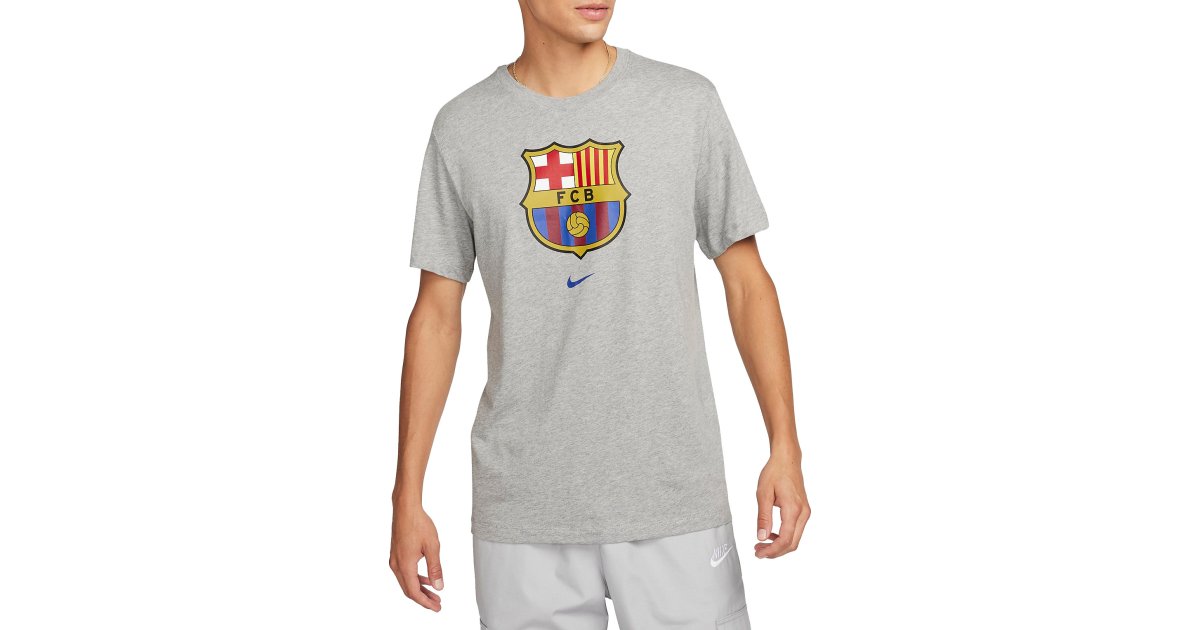 Tričko Nike FC Barcelona Crest Šedá | dj1306-063, 1