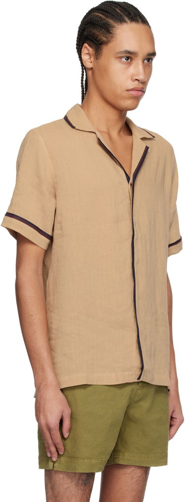 Košeľa Orlebar Brown Orlebar Brown Maitan Linen Resort Shirt Béžová | 280304, 1