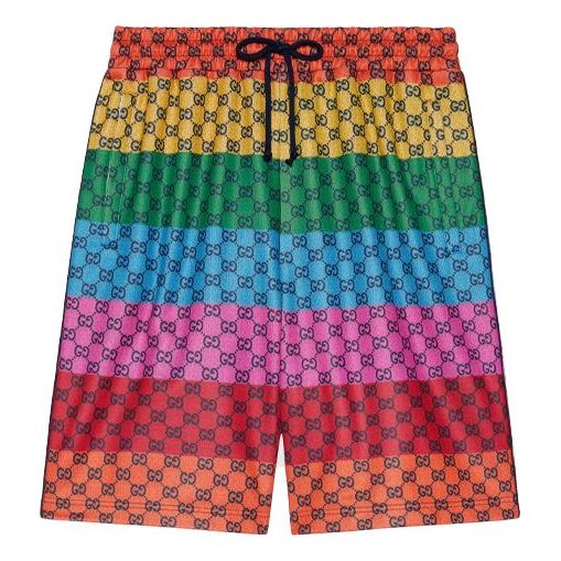 Šortky Gucci Knit Shorts With Alphabet Pattern Rôznofarebný | 661176-XJDLP-4206