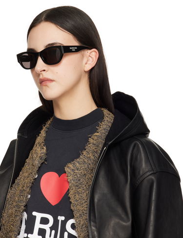 Slnečné okuliare Balenciaga Balenciaga Logo Rectangular Sunglasses Čierna | BB0389SK-001, 3