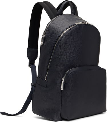 Batoh BOSS BOSS Smart Sleeve Grained Leather Backpack Čierna | 50536142, 4